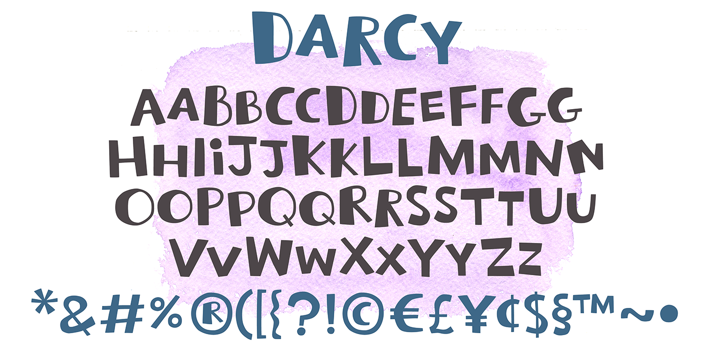 Example font Darcy #9